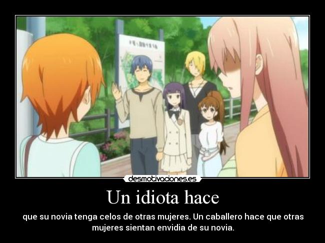 carteles anime fran wasa todas sienten envidia desmotivaciones