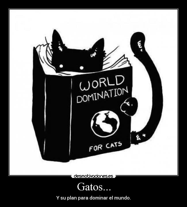 Gatos... - Y su plan para dominar el mundo.