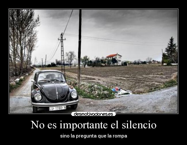 No es importante el silencio - 