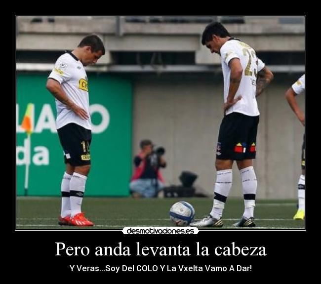 Pero anda levanta la cabeza -