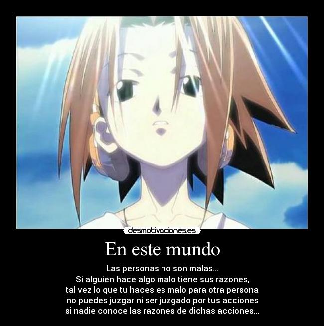 carteles mundo yoh asakura desmotivaciones