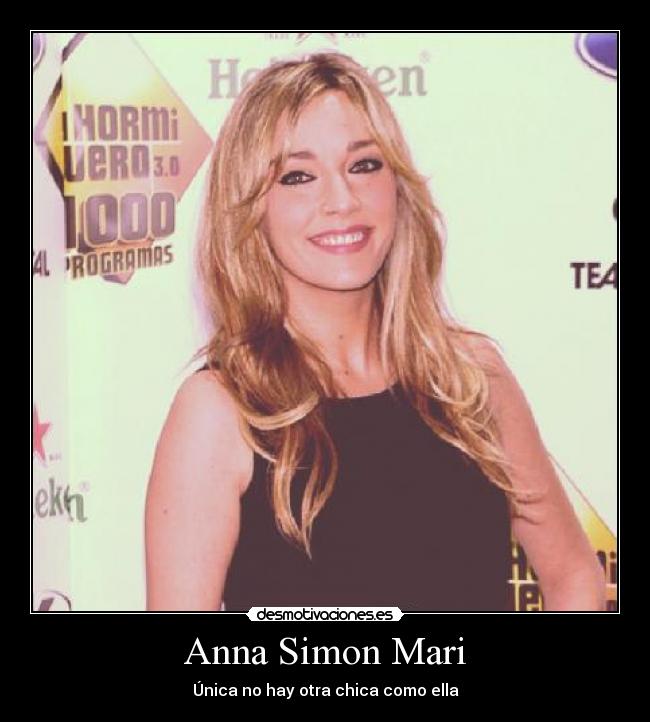 Anna Simon Mari - Única no hay otra chica como ella