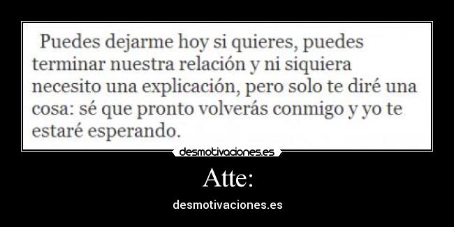 Atte: - desmotivaciones.es