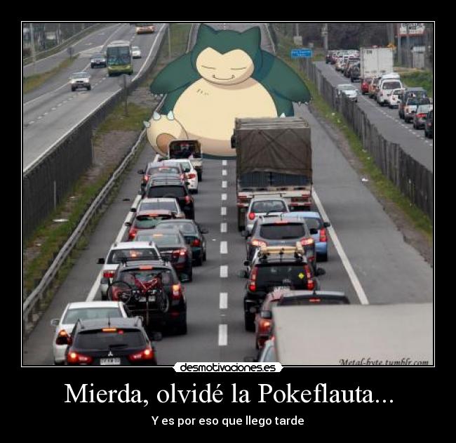 carteles sad anime pokemon snorlax trolleando desde siempre desmotivaciones