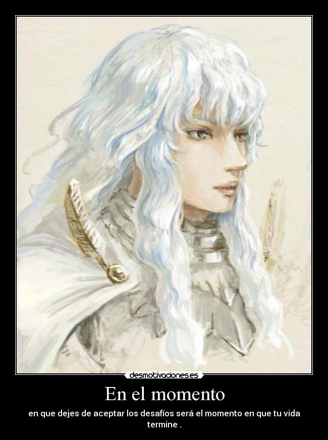 carteles berserk griffith anime manga hunter hunter quote cita netero desmotivaciones