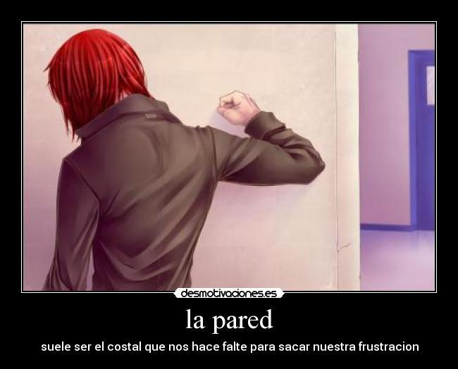 la pared -