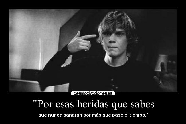 carteles tate langdon nyanperona tumblr amerian horro story black and white desmotivaciones