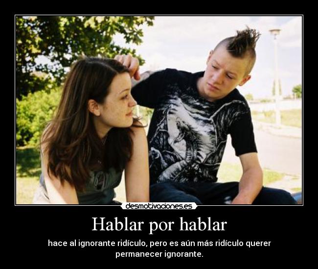 Hablar por hablar - 