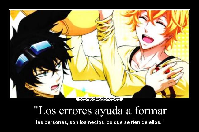 carteles ayuda gareki nyanperona yogi smile rie tumblr manga anime karneval errores desmotivaciones