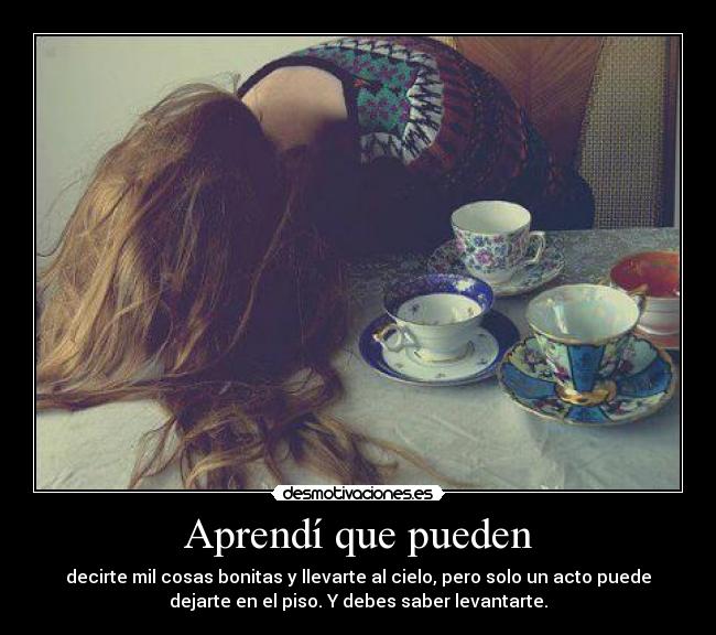 Aprendí que pueden -