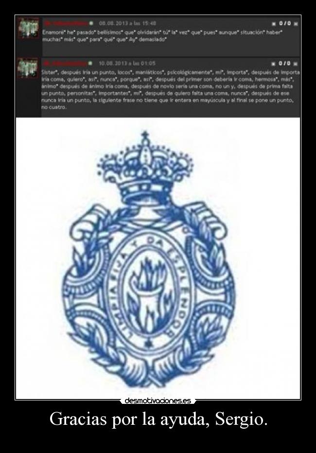 Gracias por la ayuda, Sergio. -