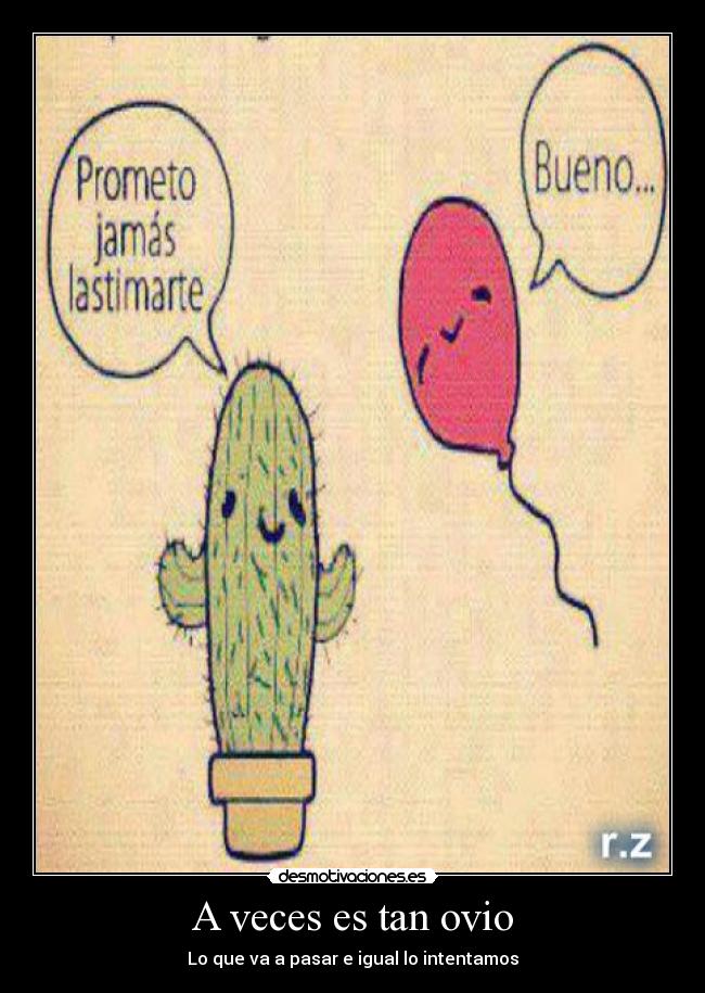 A veces es tan ovio - Lo que va a pasar e igual lo intentamos