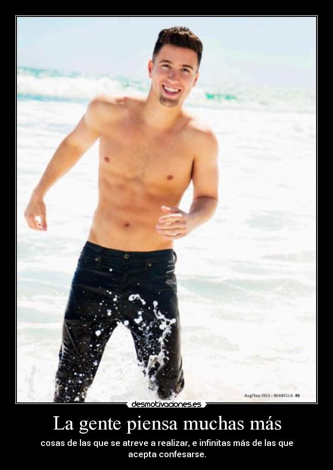 La gente piensa muchas más -