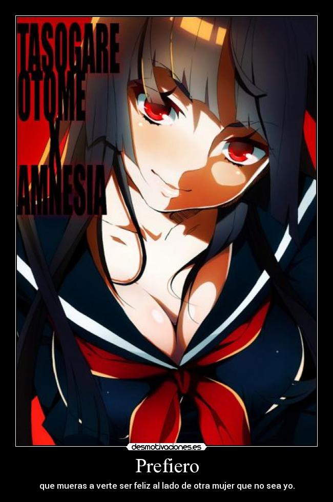 carteles tasorage otome amnesia yuuko anime desmotivaciones