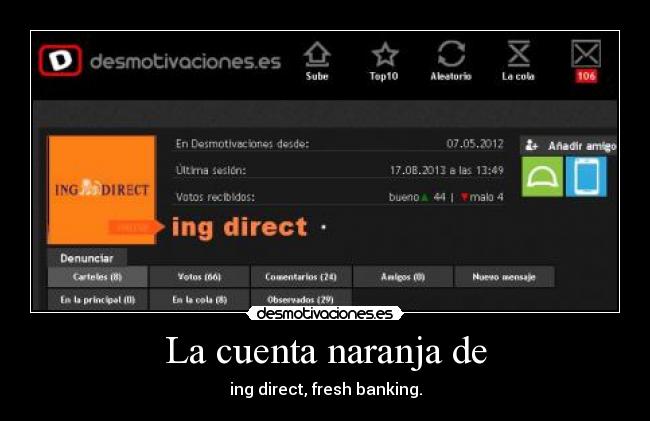 La cuenta naranja de -