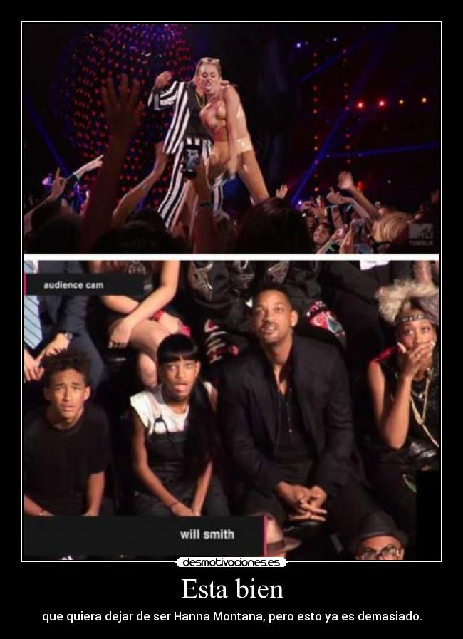 Esta bien - que quiera dejar de ser Hanna Montana, pero esto ya es demasiado.