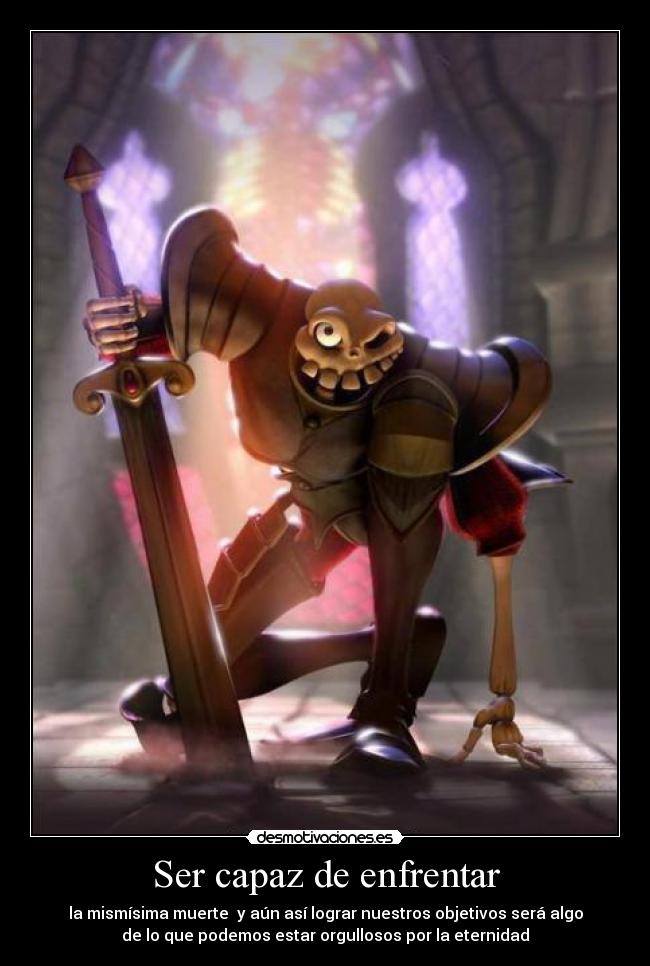 Ser capaz de enfrentar - 