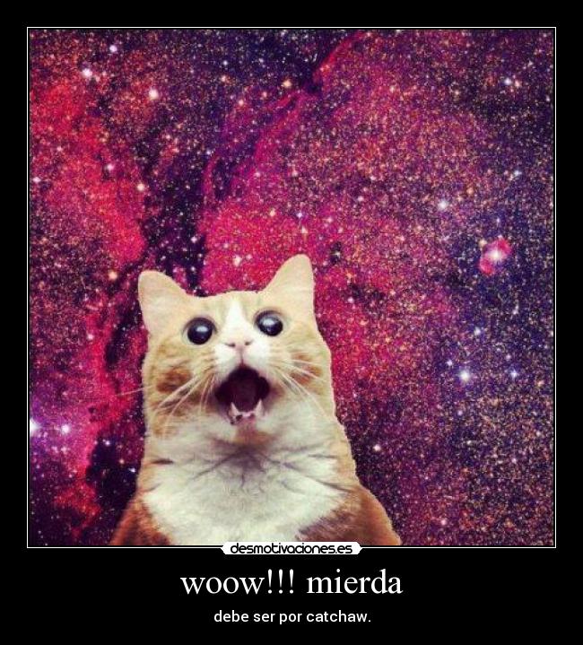 woow!!! mierda - debe ser por catchaw.