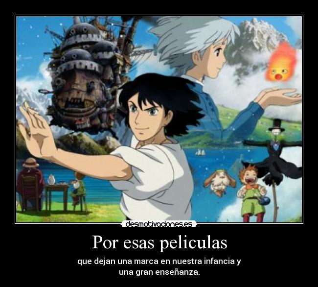 carteles pelicula anime ensenanza desmotivaciones