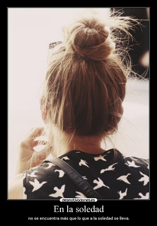 En la soledad -
