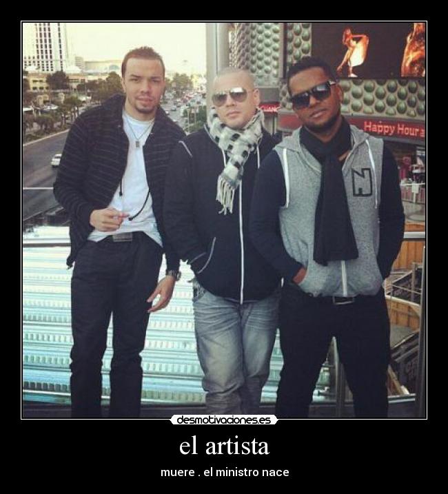 el artista - muere . el ministro nace