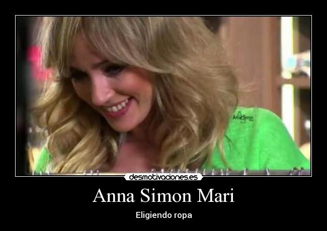 Anna Simon Mari - Eligiendo ropa