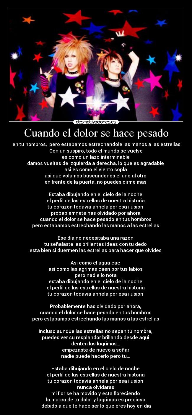 Cuando el dolor se hace pesado -