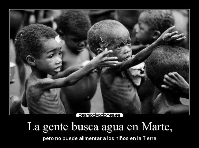 La gente busca agua en Marte, - 