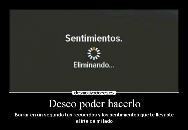 Deseo poder hacerlo - 