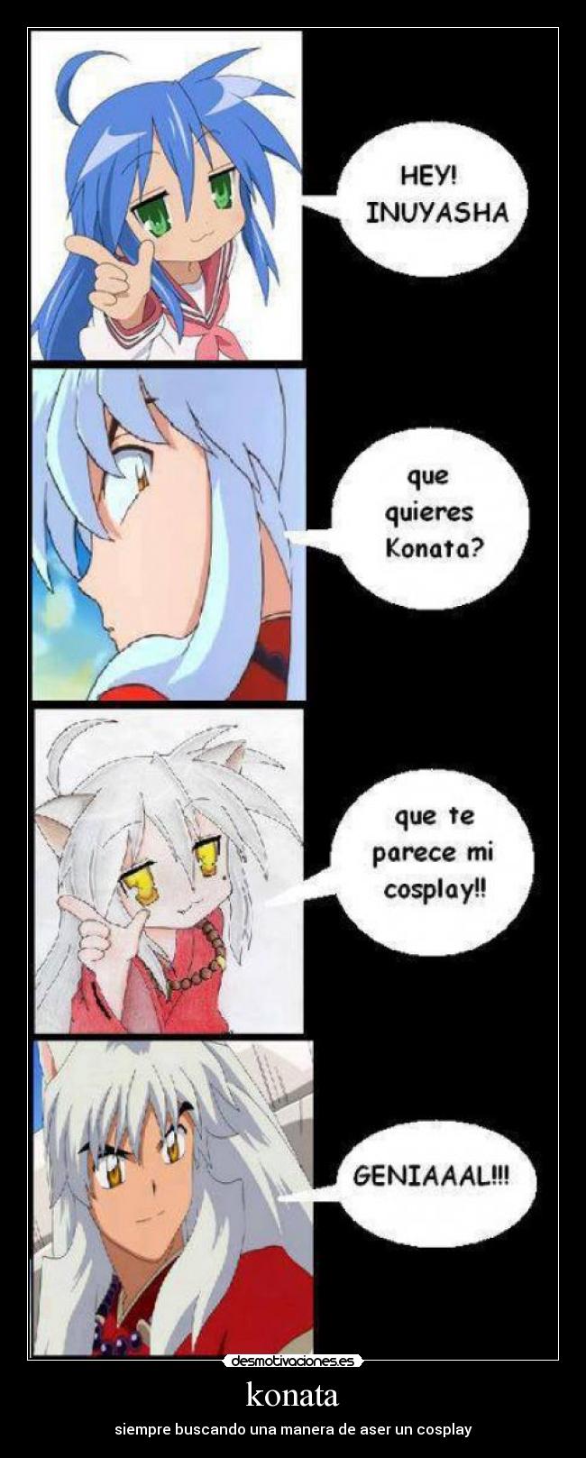 konata - siempre buscando una manera de aser un cosplay