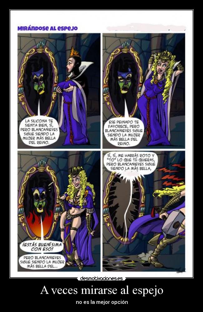 A veces mirarse al espejo - no es la mejor opción