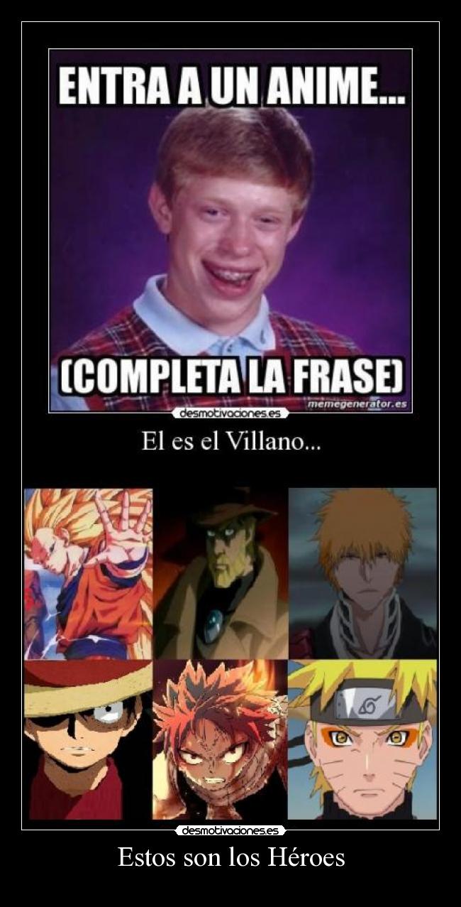 carteles anime manga crossover dragon ball goku bleach ichigo one piece luffy naruto fair taile natsu chuk desmotivaciones