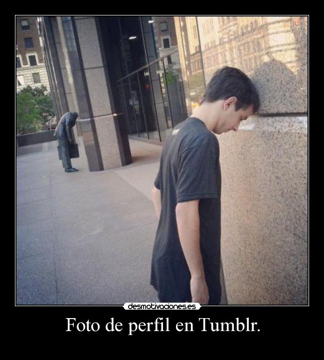 Foto de perfil en Tumblr. -