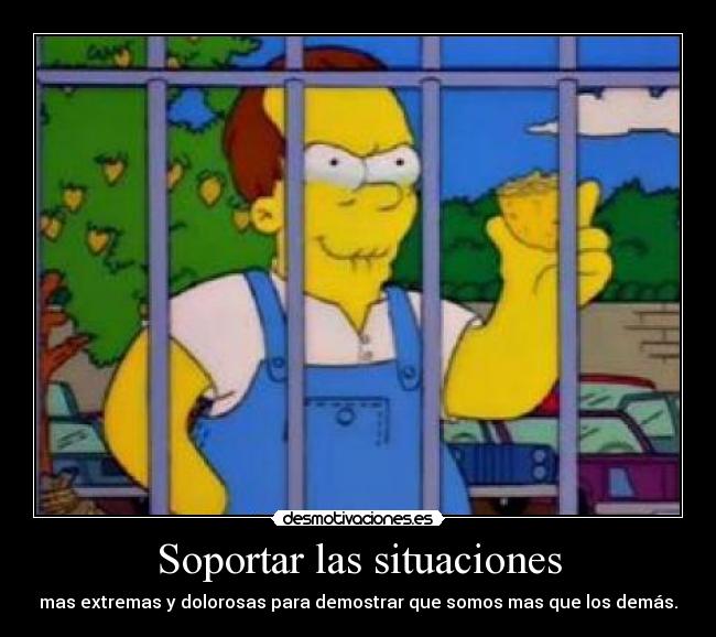 Soportar las situaciones -