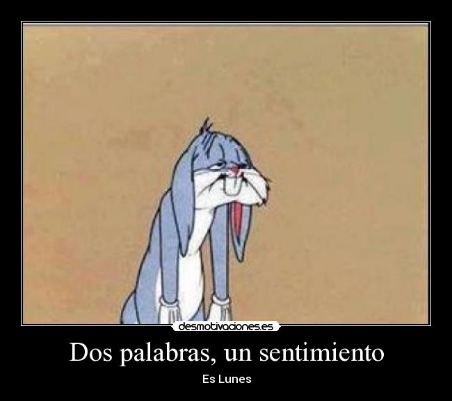 Dos palabras, un sentimiento -