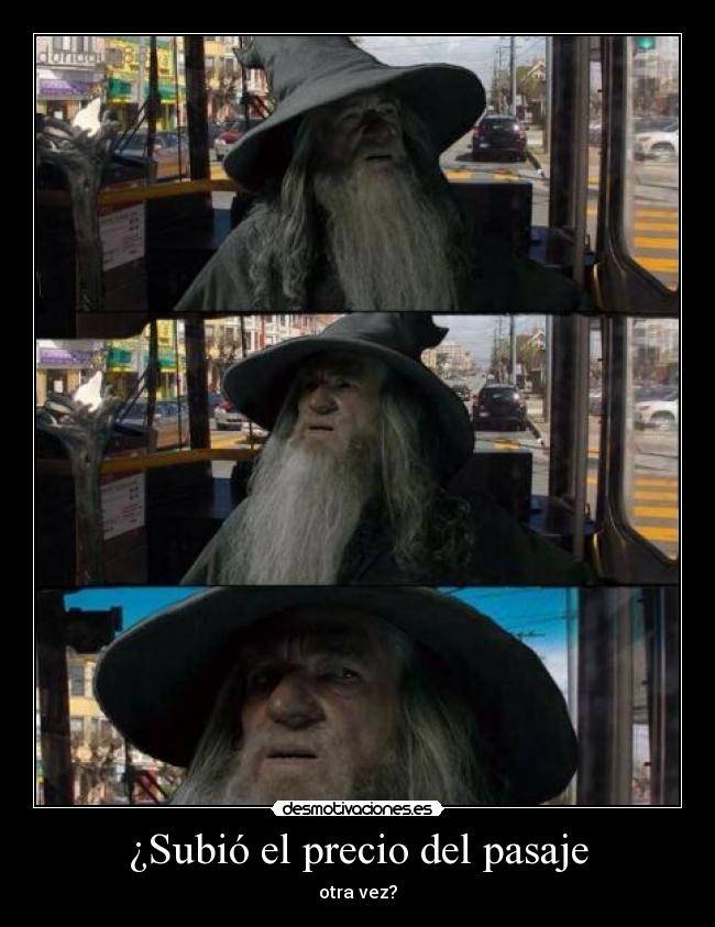 ¿Subió el precio del pasaje -