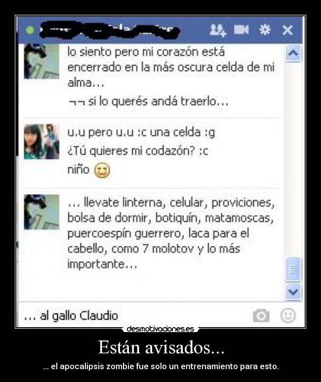 Están avisados... - 