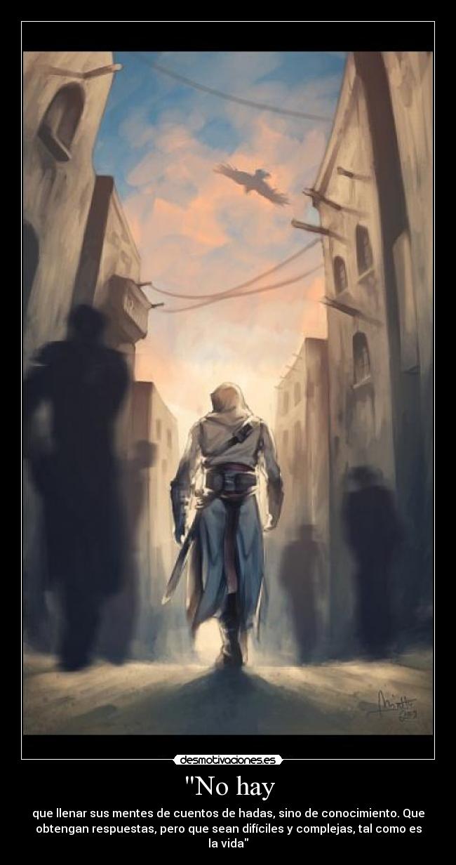 carteles assassins creed altair ibn ahad desmotivaciones
