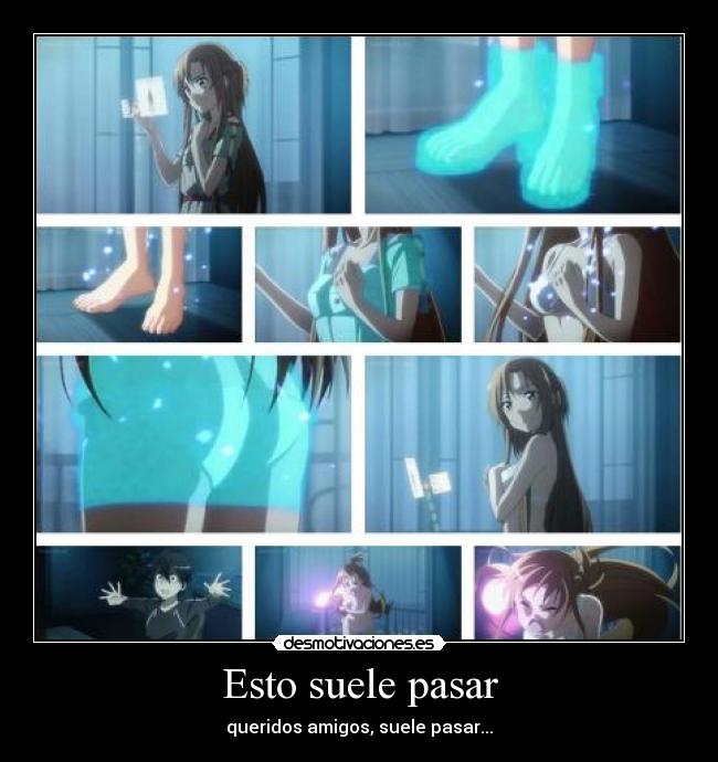 carteles sword art online kirito kazuto kirigaya asuna yuuki echos reales malentendidos mujeres desmotivaciones