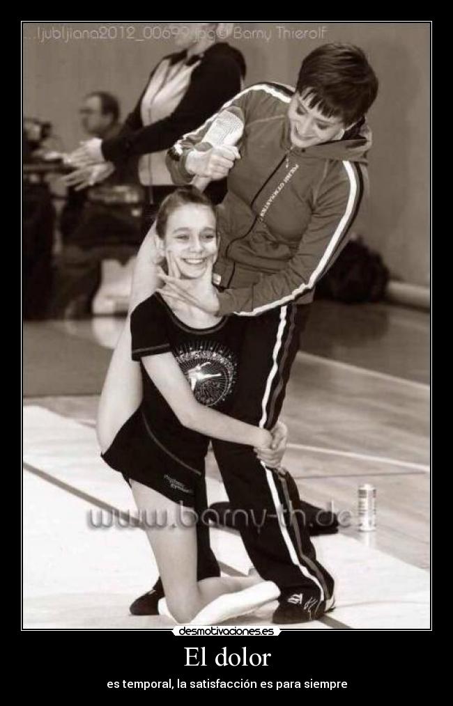 El dolor - es temporal, la satisfacción es para siempre