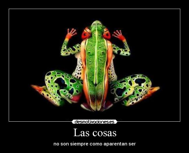 Las cosas - no son siempre como aparentan ser