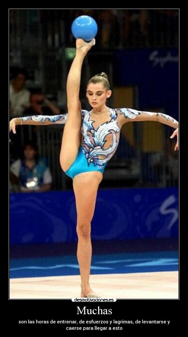 Muchas - son las horas de entrenar, de esfuerzos y lagrimas, de levantarse y
caerse para llegar a esto