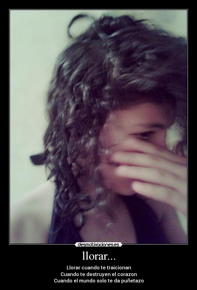 carteles llorar dolor desmotivaciones