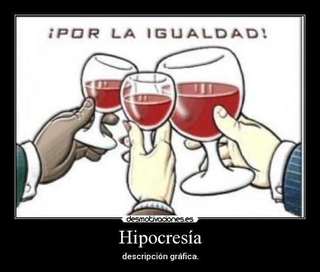Hipocresía - descripción gráfica.
