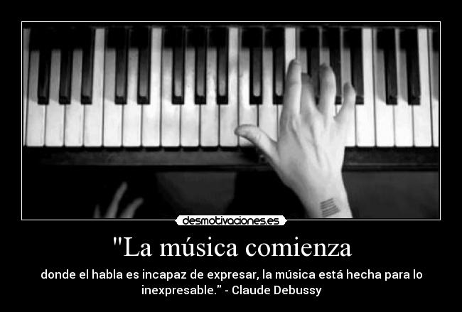 La música comienza -