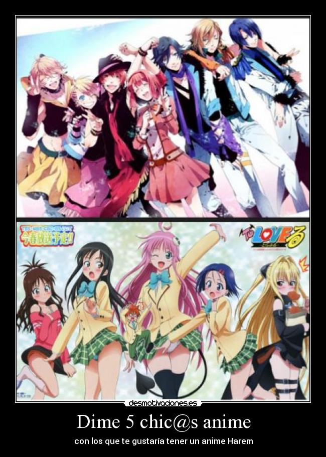 Dime 5 chic@s anime - 