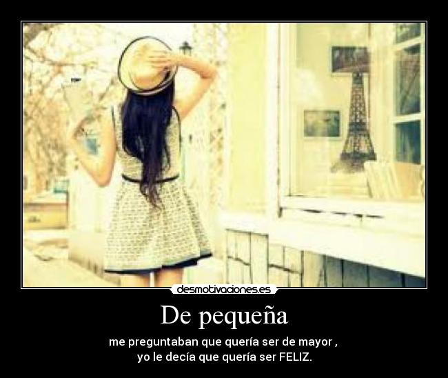 De pequeña - 