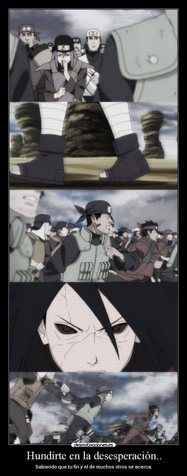 Hundirte en la desesperación.. -