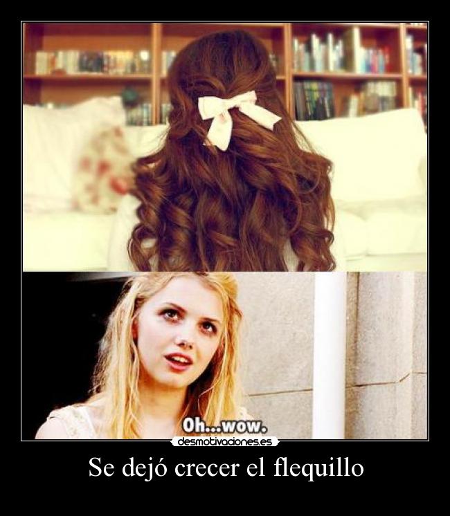Se dejó crecer el flequillo -