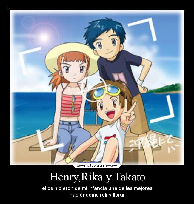 Henry,Rika y Takato - 